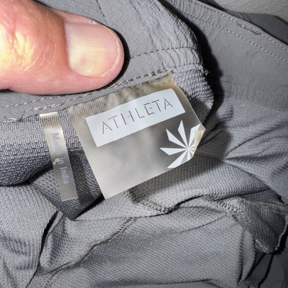 ATHLETA Sweet Sport Women’s Gray Cargo Skirt Tennis Golf Size 6 - Picture 3 of 12